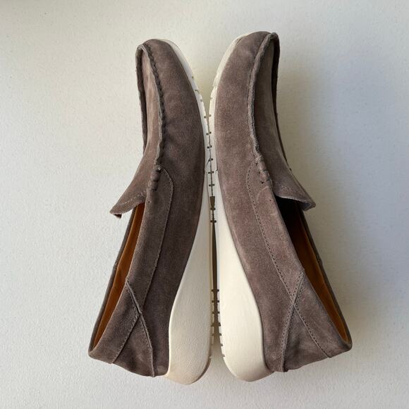 Olukai Ka\'a Suede Loafers Men\'s 13 Gray Drop-In Heel Minimalist Old Money NEW main image 7
